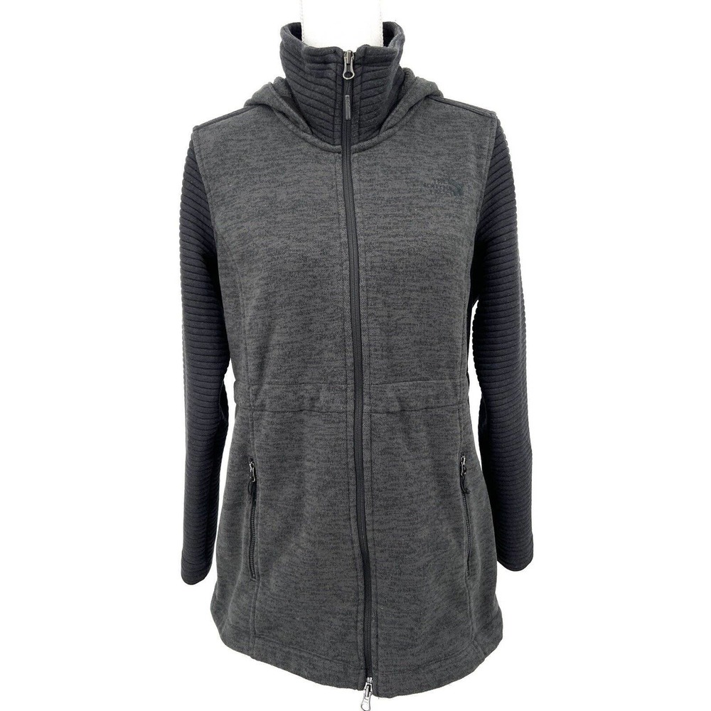The North Face Women's Charcoal Grey Zip Up w/attached hood